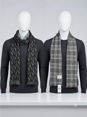 NWT Reversible Unisex
Michael Kors Plaid Yarn Dye
Scarf